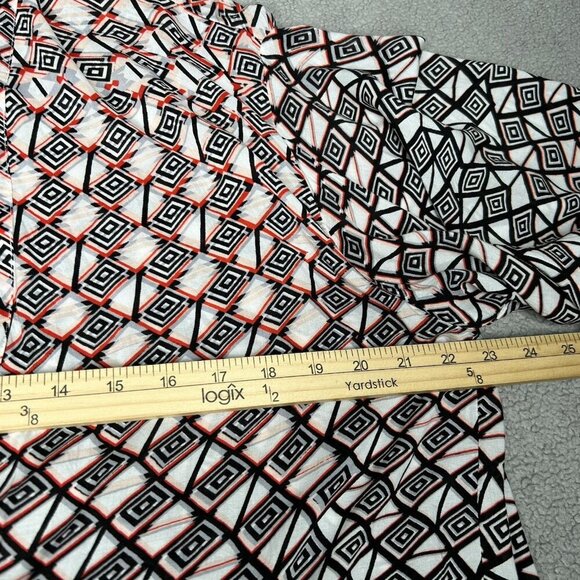 Natori Josie Kimono Robe Coverup Topper Womens Medium Wrap Geometric Rayon M - Picture 8 of 12